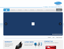 Tablet Screenshot of corbell.com.sg